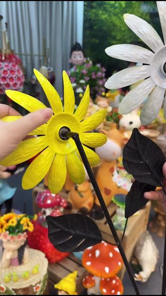 蓝色猫头鹰花盆!庭院颜值直接拉满?