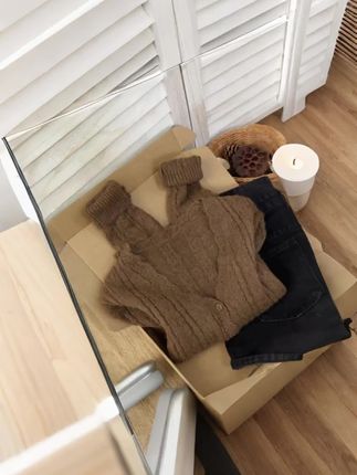 OOTD|软糯韩系的高级咖啡棕开衫🧉好有氛围~ #软糯毛衣#韩系穿搭#显瘦穿搭#显瘦穿搭#氛围感