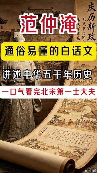 第40集 | 一口气看完中华五千年历史系列视频:范仲淹 一口气看完北宋第一士大夫范仲淹64年的兴衰历史 范仲淹 希文 朱说 范文正公 文正 苏州吴县 断齑划粥 苦读成才 二岁而孤 随母改嫁 恢复范姓 庆历新政 答手诏条陈十事 参知政事 副宰相 清廉正直 直言敢谏 范公堤 苏州 经略安抚副使 屯田久守 龙图老子 小范老子 西夏 狄青 种世衡 岳阳楼记 先天下之忧而忧 后天下之乐而乐 不以物喜 不以己悲 宁鸣而死 不默而生 北宋 应天书院 分斋教学 明体达用 范氏义庄 义学 庆历新政 先忧后乐 断齑划粥 岳阳楼记 北宋士大夫 文正公 戍边御夏 屯田久守 兴学育人 范氏义庄 赵匡胤 宋太祖 #历史 #北宋 #赵匡胤 #范仲淹 #范文正公 #庆历新政 #以史为鉴 #上下五千年 #一口气看完系列 #读书 #涨知识
