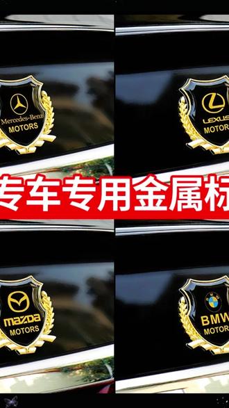 3D金属车标 立体金属车标,秒变豪车! #汽车改装 #车身装饰 #个性车 #3D车标 #高颜值车饰