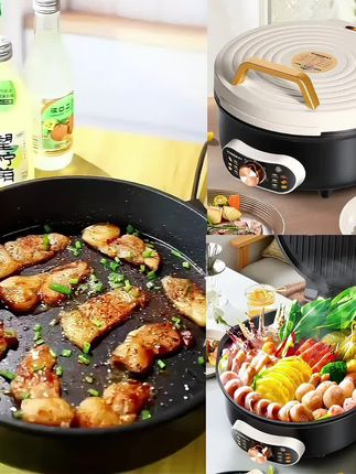调温电饼铛可拆洗烙饼锅加深薄饼机多功能火锅炒菜烧烤#家用电饼铛#多功能电饼铛 #调温电饼铛 #好物一起分享 #厂家直发