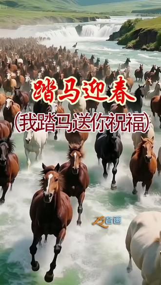 《踏马迎春》完整版 完整版《踏马迎春》ZS音画制作#马年#我踏马送你祝福#爆火#好歌分享#好听极了#
