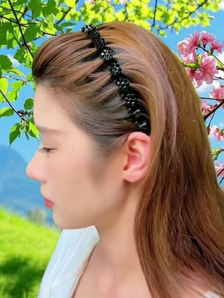 #夏季清凉发型 #碎发整理神器 #编发发箍