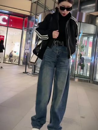 #秋冬新款 #阔腿裤 #显瘦穿搭 #大码女装 #谁穿谁好看