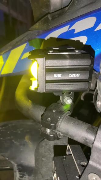 锐航c260射灯 摩托车,电动车都可以装,外卖电动车免改转换器。#dl250 #adv #摩旅 #摩托车射灯 #锐航c260