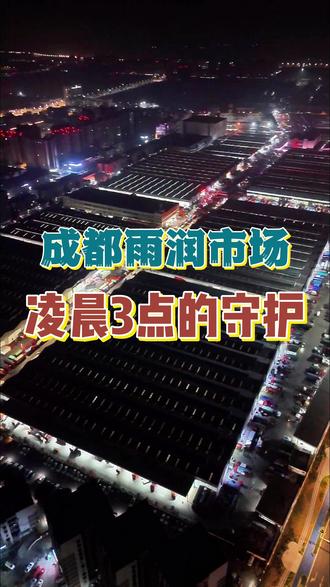凌晨三点的成都雨润市场 有人已经在梦乡里,有人才刚开始今日的工作,光鲜亮丽的背后,也有着另一面... #烟火气 #春节 #蔬菜 #四川雨润