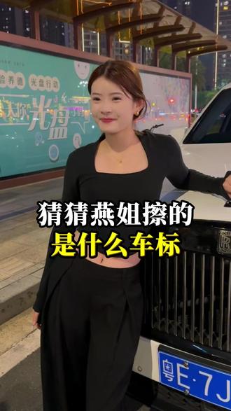 猜猜燕擦的是什么车标#燕姐 #小汽车 #车标