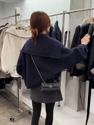2025秋新款韩系休闲设计感大翻领外套女通勤百搭洋气显瘦潮流上衣#爆款热卖中