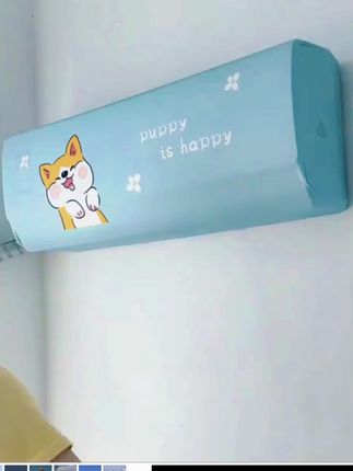 空调防尘罩挂机通用壁挂式美的海尔格力小米全包挂式空调保护套子#空调防尘罩 #美观实用 #居家好物