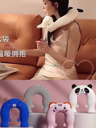颈椎专用注水热水袋持久保暖敷脖子缓解肩膀u型肩颈专用热水袋#强烈推荐 #必备好物