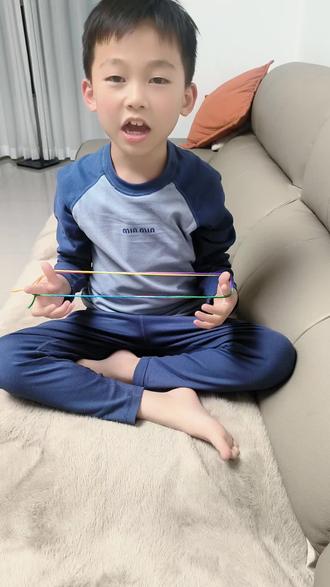 今天教学翻花绳——五角星#记录生活