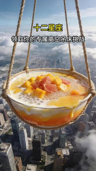 十二星座快来领取你的专属高空吊床挑战。 #ai #十二星座 #解压 #助眠 #asmr