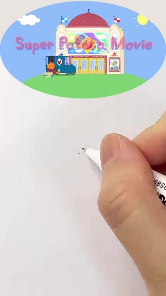 小猪佩奇简笔画#一起学画画#简笔画