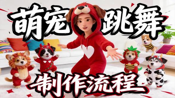 第一集:AI视频教程-萌宠跳舞送祝福 全流程操作
上手容易
三步搞定
#萌宠出道计划 #萌宠跳舞 #跳舞爆款视频 #萌宠乐园 #AI漫剧
