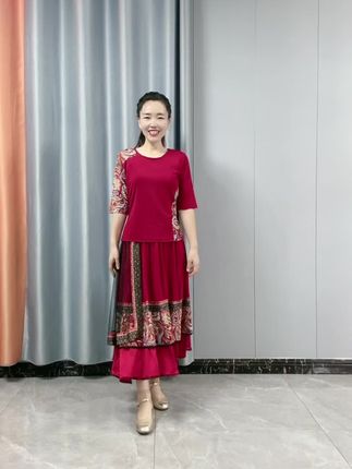 #国风古韵 #民族风广场舞服#表演服#谁穿都好看#面料柔软舒适