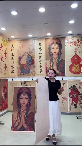 新中式竹帘画!挂玄关书房太有禅意了吧?