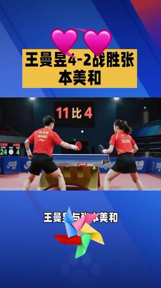 标题:王曼昱4-2战胜张本美和/
描述:王曼昱4-2张本美和晋级8强,综合实力还是强,对手已经很厉害了/
话题:#王曼昱#张本美和#国乒#生活服务热点中心 #木府植物研究社 #