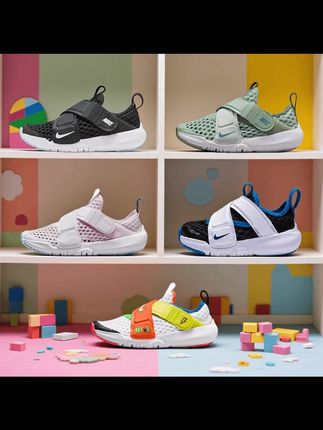 Nike耐克夏季儿童透气经典时尚休闲魔术贴跑步鞋 DC9370-DC9367,##创作灵感
