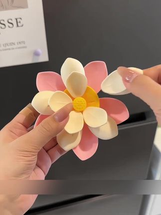 这朵小荷花的封口夹设计太妙了!磁吸在冰箱上还超好看!随手取用特别方便还不怕丢!#封口夹 #提升幸福感好物 #磁吸封口夹