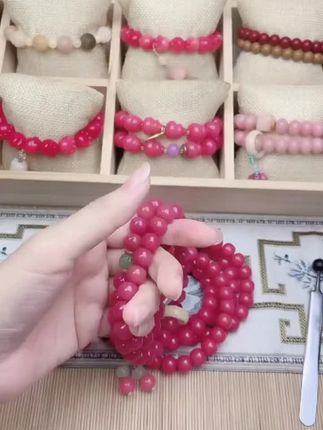 【蜜桃四季春】菩提42颗手持双圈手串印尼老料精品原菩提#菩提手串 #文玩爱好者 #文玩手串 #强烈推荐 #总有一款适合你