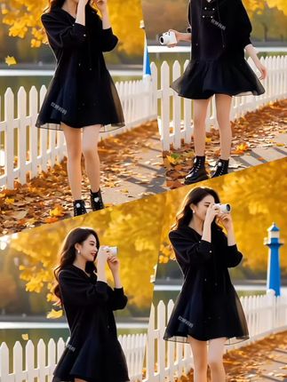 #女神穿搭 #出游穿搭 #黑色连衣裙 #高级穿搭 #春季换装秀出真我 @抖加🔥上热门🔥dou+🔥热点宝 @抖音小助手
