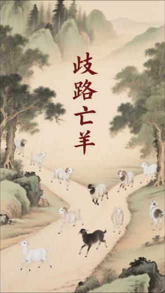 《歧路亡羊》路径多易迷路#寓言故事小讲堂#启蒙教育#每日涨知识