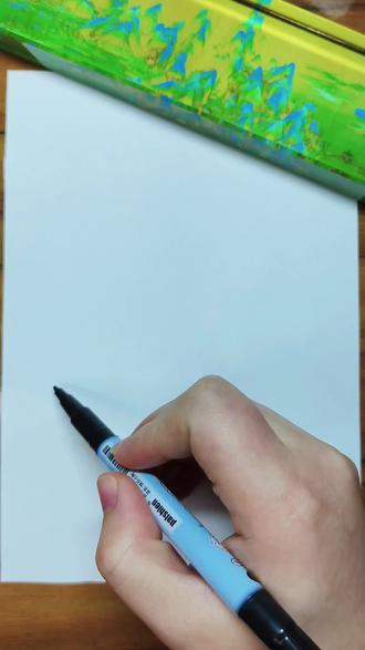 沙漠里的仙人掌。#简笔画 #一看就会的简笔画 #跟着抖音学画画 @DOU+小助手