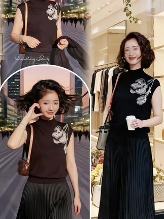 家人们,看过来!这件无袖针织两件套真的长在审美点上了!外层是软糯亲肤的针织料,摸起来像云朵一样舒服,贴身穿完全不扎。内搭的小吊带设计超贴心,刚好护住腰腹,避免走光,抬手的时候隐约露一点腰线,小性感拿捏得刚刚好。   不管是二十岁还是四十岁都能穿——配直筒裤就是利落的职场风,搭牛仔短裤又透着随性的元气感。侧边还藏了个小开叉,走路的时候若隐若现露点儿腿,不显刻意却很有小心机。   最关键是方便!早上起来一套就能出门,不用费心搭配。机洗也不怕变形,穿久了还是软软糯糯的。这性价比,闭眼入都不亏~   #无袖针织两件套 #百搭穿搭 #通勤必备职场穿搭 #美搭尽显女神范 #谁穿谁漂亮