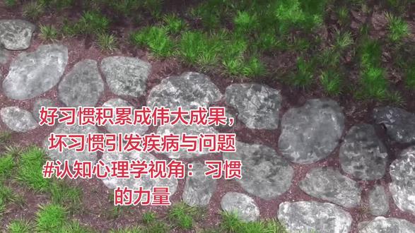 好习惯积累成伟大成果,
坏习惯引发疾病与问题
#认知心理学视角:习惯的力量#艾多美爱生活