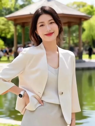 新款减龄西服#洋气减龄 #时尚穿搭 #气质女神 #减龄穿搭 #品质女装