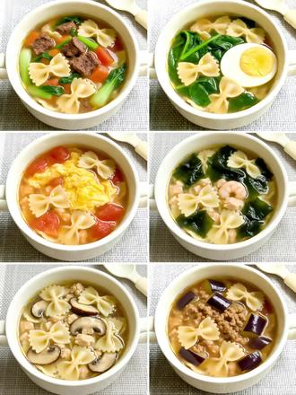 一周不重样的宝宝蝴蝶面🍜 家有面条脑袋的宝宝,怎么能少的得了好吃又好看的蝴蝶面呢!
🍜今天来分享六款宝宝面条做法,每款都是营养搭配,健康美味,快给你家小朋友做起来吧。
#晒出你亲手做的菜 #蝴蝶面 #小鹿蓝蓝#宝宝辅食 #喂养