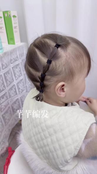手残妈速码,短发女宝新年编发,简约百搭还可爱,过年走亲访友超合适#儿童新年发型 #短发编发教程 #女宝编发