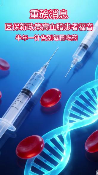 重磅消息!高血脂福音 #高血脂 #医保 #热点