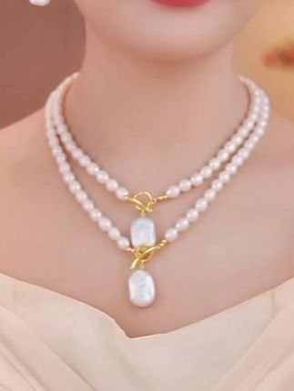 天然淡水珍珠#美出高级感 #项链 #珍珠项链 #时尚饰品