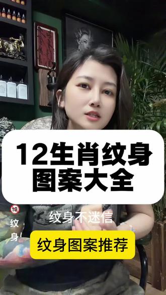 12生肖纹身图案推荐大全,一定别乱纹身,纹错了反而不好 #生肖纹身 #纹身图案 #纹身刺青 #女纹身师 #tattoo 个人观点,供审美参考