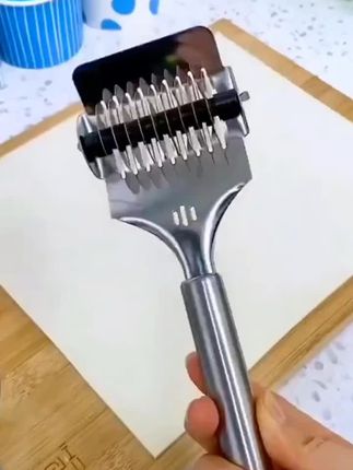 【高品质】不锈钢滚动切面器家用面条分条切面刀压面机滚轮削面神器 #削面神器推荐 #不锈钢削面刀 #削面刀 #切面条神器滚面刀