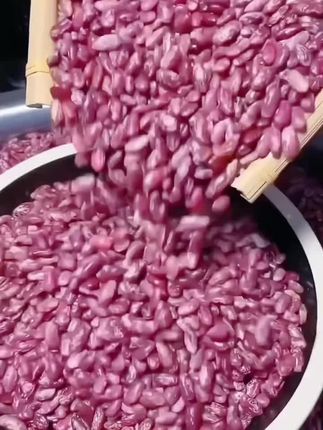 包邮新紫花芸豆五斤包邮饭豆腰豆花芸豆玉米碴子黑龙江原产地直发#紫花豆#花芸豆#饭豆#腰豆#豆子