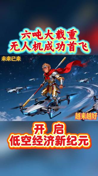 大载重无人机首飞成功#低空经济 #无人机 #九天无人机 #风口趋势 #新机遇