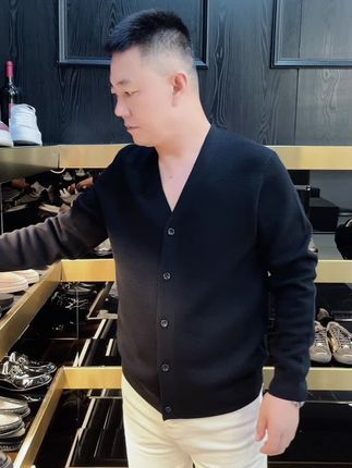 男士秋冬羊毛开衫,#只做高品质 #男款搭配 #推荐穿搭