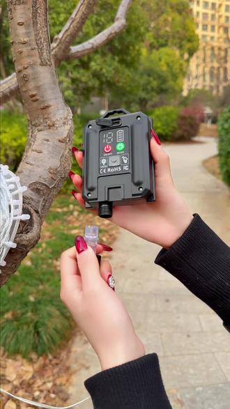 50米太阳能彩灯串 加三米延长线,240颗灯珠,太阳能充电,充电线也可以充电,彩色暖色马卡龙色三色合一可遥控器调节#太阳能彩灯串