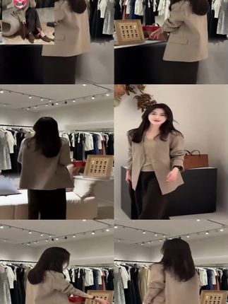 #女装套装#时尚潮流穿搭 #穿出高级感 2025早秋季新款女韩系穿搭高级感西装外套吊带上衣高腰显瘦半身裙