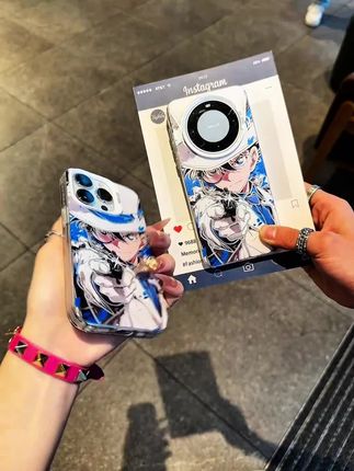 奥菲顿蓝泼彩基德适用iphone16/15苹果手机壳华为viv小米14oppo套#小米14oppo# 华为VⅰV#防摔手机壳#手机壳