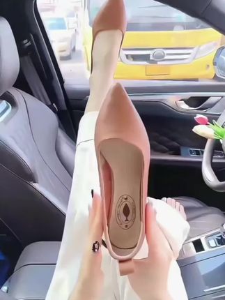 【翘颜品牌】简约新款百搭软底软面舒适浅口女單鞋582软皮女士 #日常生活 #单鞋女 #每日分享