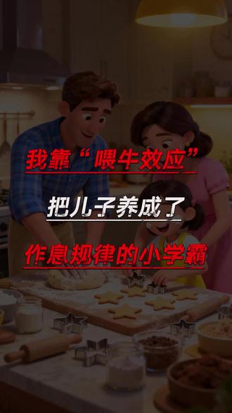我靠“喂牛效应”,把儿子养成了作息规律的小学霸!#喂牛效应#育儿话题#学霸的养成#自律的养成