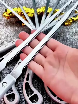 【买一送一】鸡尾锯2把手锯快小锯手工锯园林园艺树枝伐木燕尾锯#燕尾锯 #园林工具 #锯子