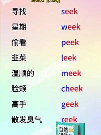 自然拼读秒记单词 #英语没那么难 #每日英语 #零基础英语#亲子英语 #自然拼读
