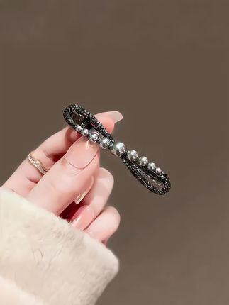 #发饰发夹 #时尚饰品 #超好看 #气质珍珠发卡#鸭嘴夹