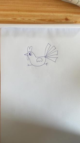 小朋友们试试吧,相信你可以哒~#零基础学画画 #小鸡 #小鸡跳一跳 #创意美术 #创意美术作品