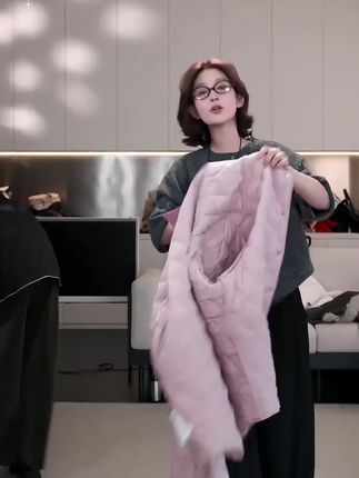 10/04【苹果乐园】冬季菱格加厚棉服女韩版休闲保暖棉袄上衣62731#面料柔软舒适 #好穿又好搭