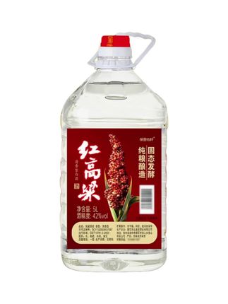 保墨佑轩红高粱酒清香型白酒桶装纯粮52度60度68度5L68度5000ml #红高粱 #清香型白酒 #纯酿酒 #高度酒 #桶装高粱酒